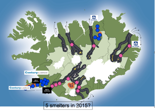 nature en islande et barrages