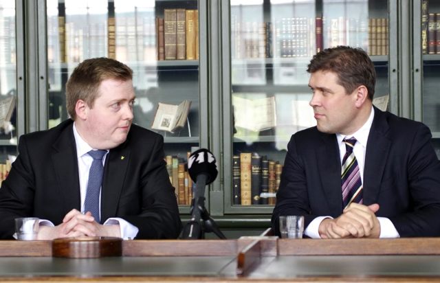 Sigmundur David Gunnlaugsson et Bjarni Benediktsson