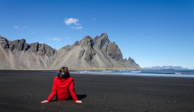 plage de sable noir islande